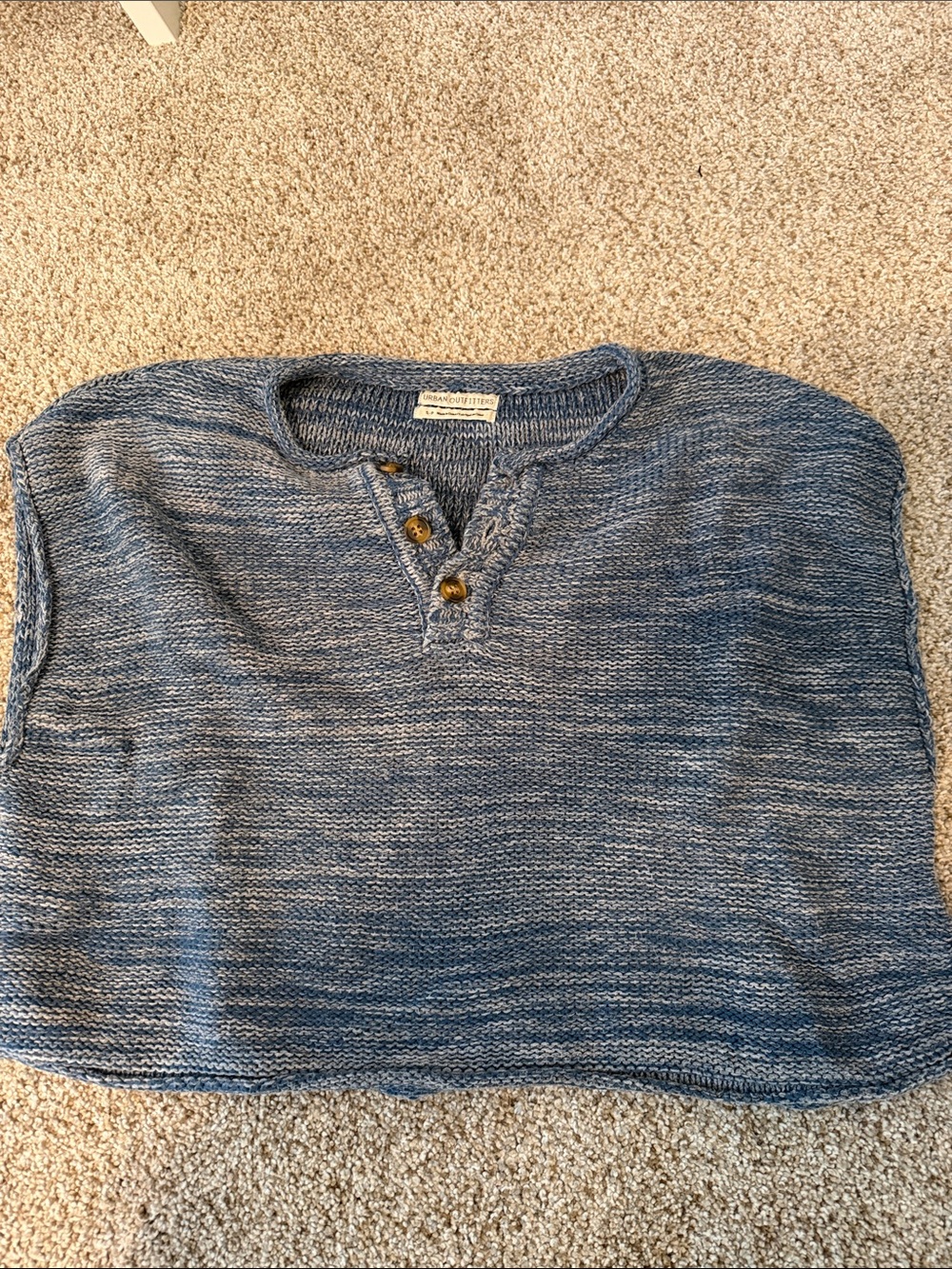 Urban Outfitters Blue Marled Crewneck Sweater